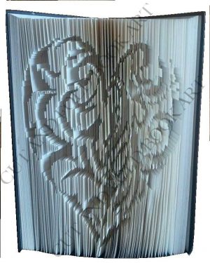 Tribal Heart - Cut & Fold Book Folding Pattern