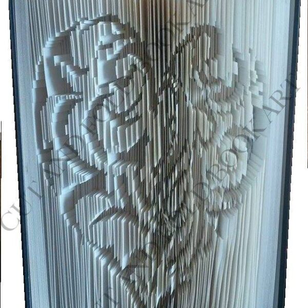 Tribal Heart - Cut & Fold Book Folding Pattern