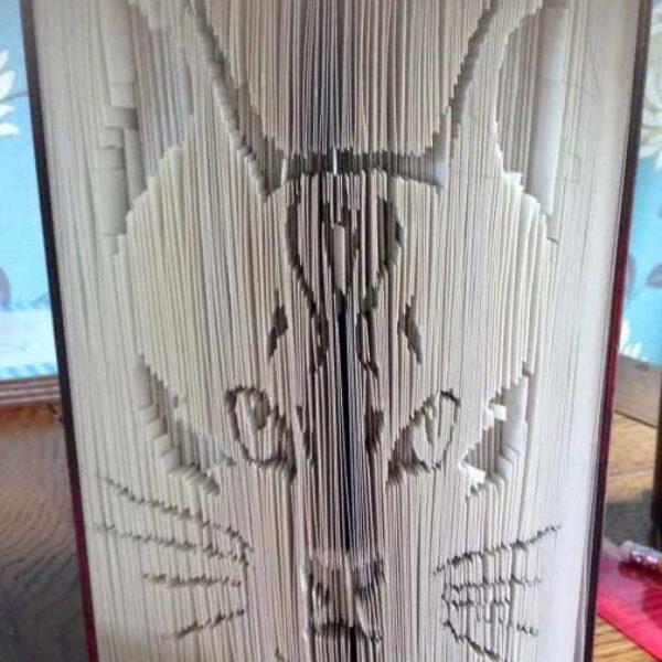 Cat Head - Cut & Fold Book Folding Pattern