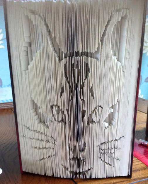 Cat Head - Cut & Fold Book Folding Pattern