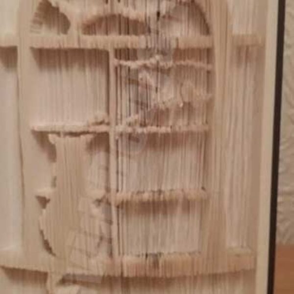 Cat in Window - Cut & Fold Book Folding Pattern