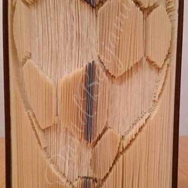 Football Heart - Cut & Fold Book Folding Pattern