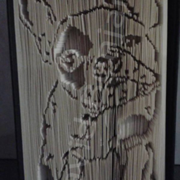 French Bulldog - Cut & Fold Book Folding Pattern