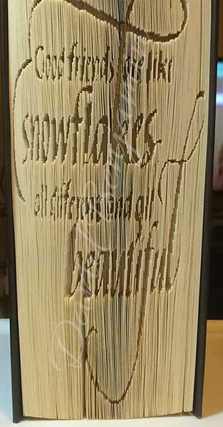Friends Like Snowflakes - Cut & Fold Book Folding Pattern