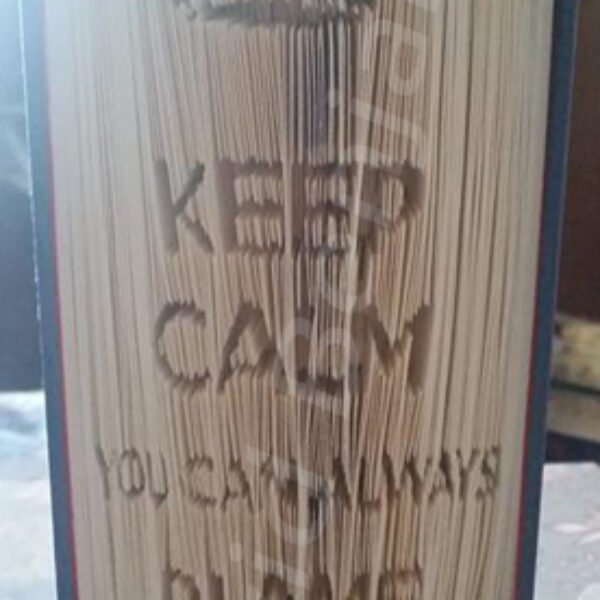 Keep Calm - Blame Mother - Cut & Fold Book Folding Pattern