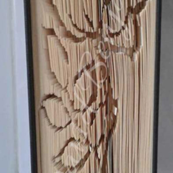 Single Rose - Cut & Fold Book Folding Pattern