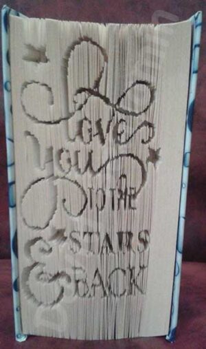Stars and Back - Cut & Fold Book Folding Pattern