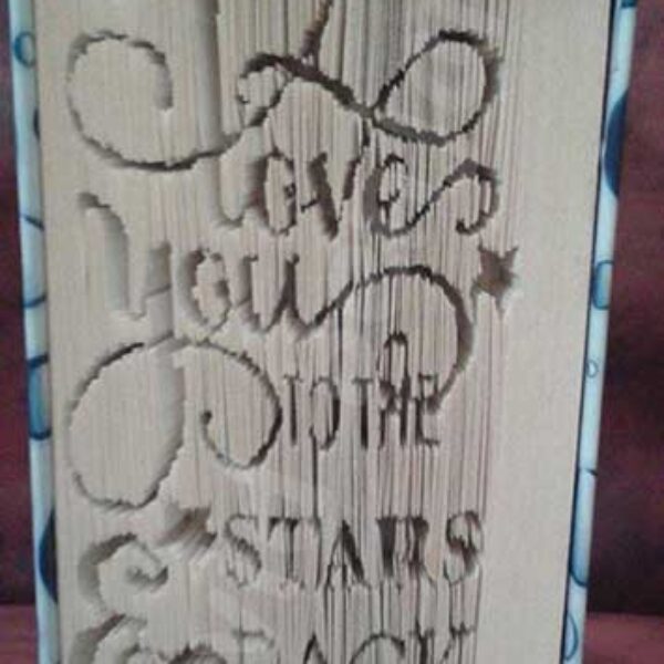 Stars and Back - Cut & Fold Book Folding Pattern