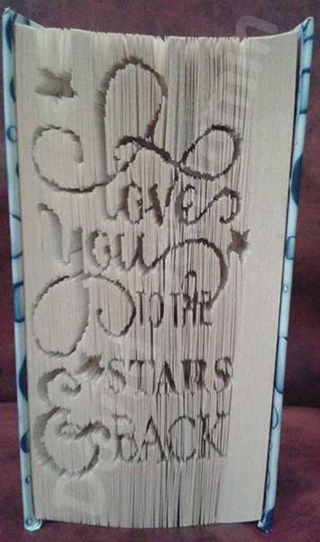 Stars and Back - Cut & Fold Book Folding Pattern