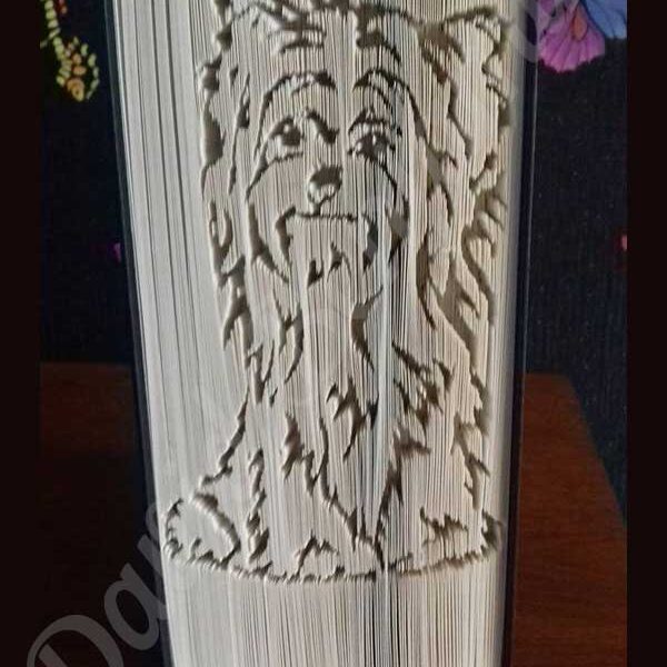 Yorkshire Terrier - Cut & Fold Book Folding Pattern