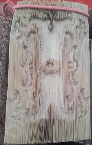 Monogram Fleur I - Cut & Fold Book Folding Pattern