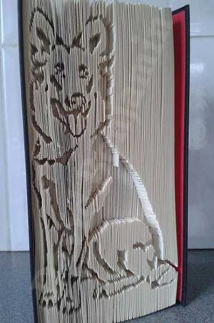 Alsatian - Cut & Fold Book Folding Pattern