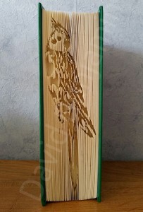 Cockatiel - Cut & Fold Book Folding Pattern - Cut & Fold Book Art