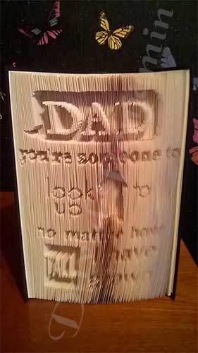 Father How Tall - Cut & Fold Book Folding Pattern