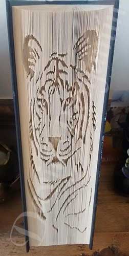 Tiger - Cut & Fold Book Folding Pattern