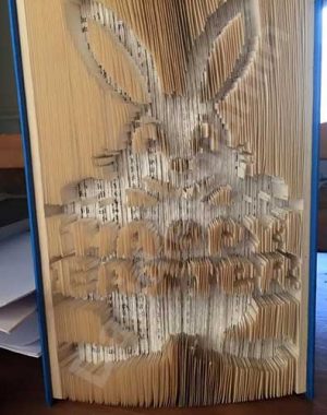 Happy Easter Bunny - Cut & Fold Book Folding Pattern