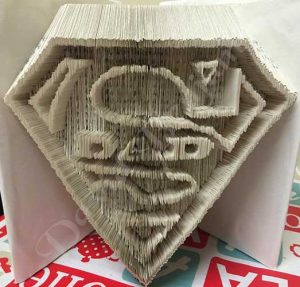 Super Dad - Cut & Fold Book Folding Pattern