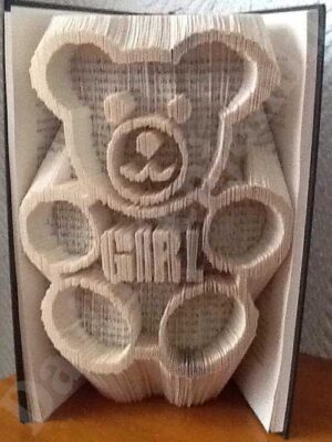 Teddy Girl - Cut & Fold Book Folding Pattern