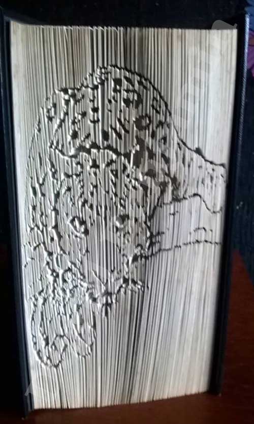 Cheetah - Cut & Fold Book Folding Pattern