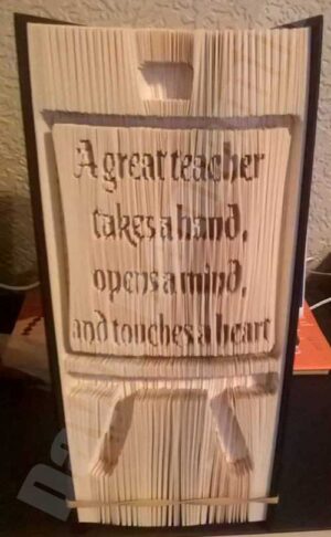 A Great Teacher - Cut & Fold Book Folding Pattern