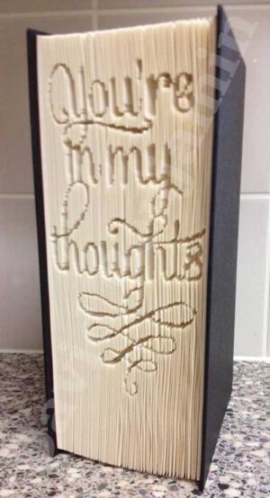 In My Thoughts - Cut & Fold Book Folding Pattern
