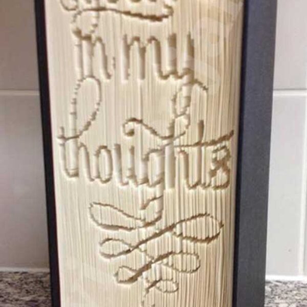 In My Thoughts - Cut & Fold Book Folding Pattern
