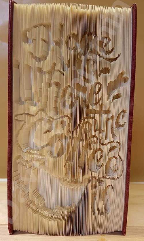 Home where Coffee is - Cut & Fold Book Folding Pattern