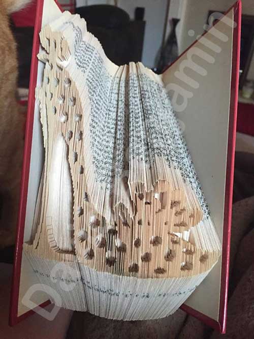 Polka Dot Shoe - Cut & Fold Book Folding Pattern
