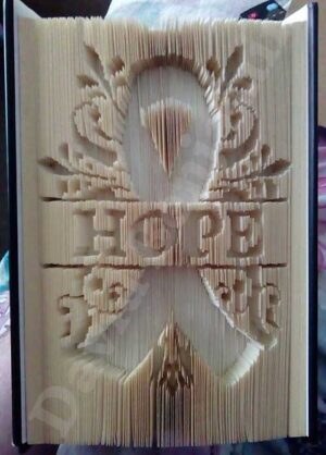 Awareness Hope - Cut & Fold Book Folding Pattern