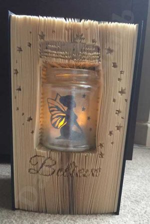 Fairy Jar Holder - Cut & Fold Book Folding Pattern