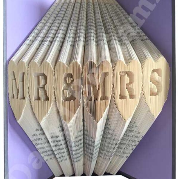 Heart Alpha - Cut & Fold Book Folding Pattern