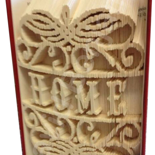 Fancy Border Home - Cut & Fold Book Folding Pattern