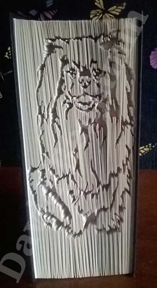 Pekingnese - Cut & Fold Book Folding Pattern