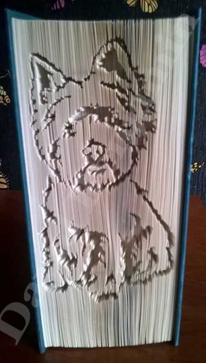 Westie - Cut & Fold Book Folding Pattern