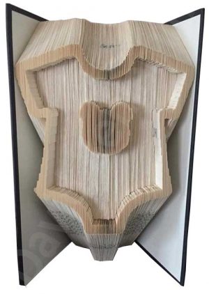 Baby Vest Teddy - Cut & Fold Book Folding Pattern