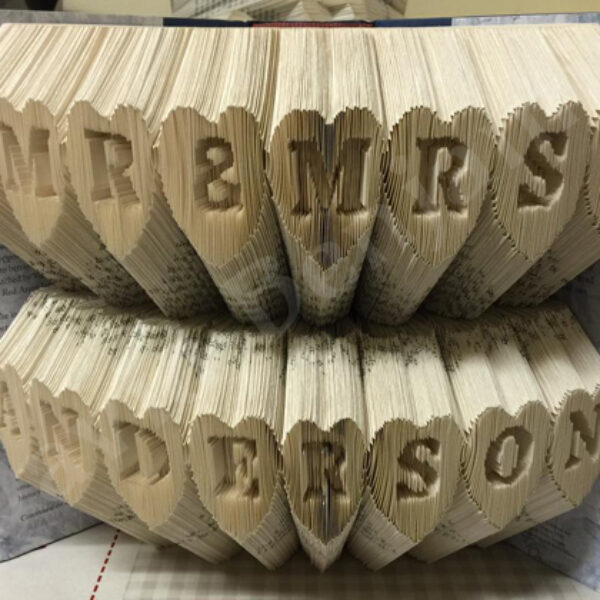 Heart Alpha - Cut & Fold Book Folding Pattern