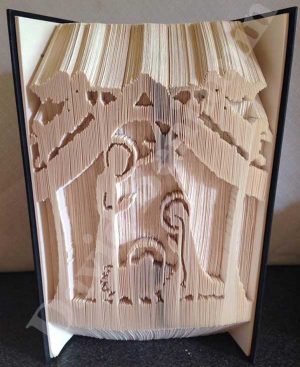 Nativity Scene - Combi Cut & Fold Book Folding Pattern