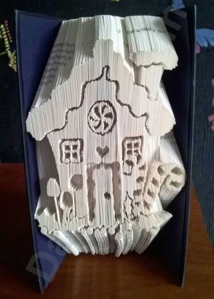 Gingerbread House - Combi Cut & Fold Book Folding Pattern