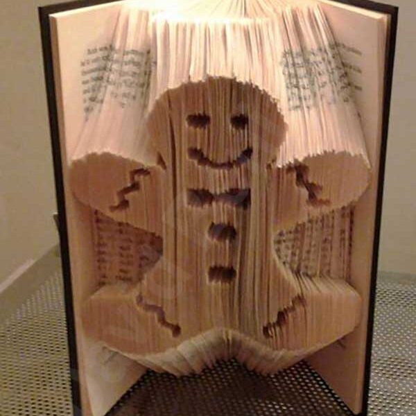 Gingerbread Man - Combi Cut & Fold Book Folding Pattern