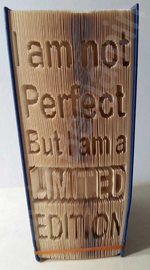 I Am Not Perfect - Cut & Fold Book Folding Pattern