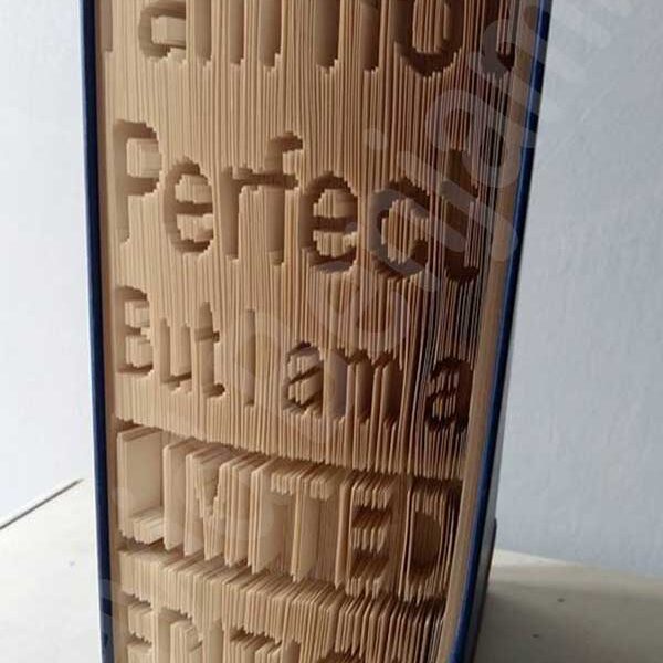 I Am Not Perfect - Cut & Fold Book Folding Pattern