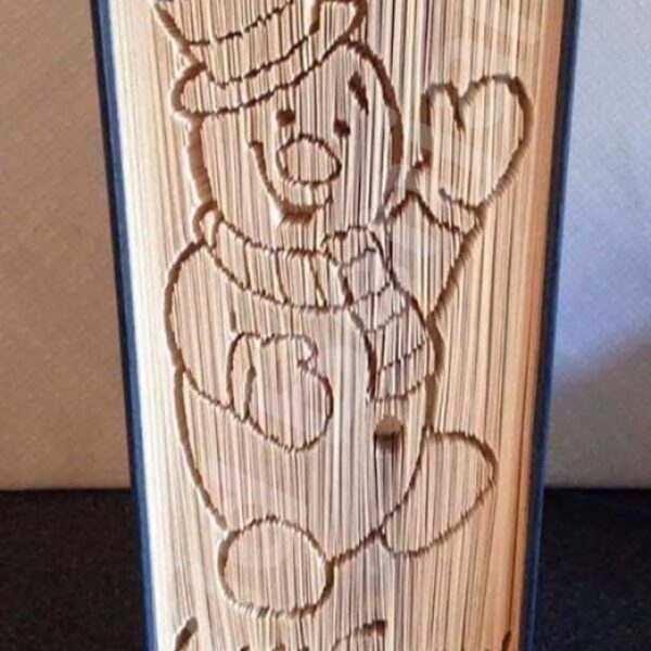 Snow Man - Cut & Fold Book Folding Pattern