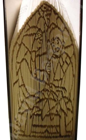 Stained Glass Nativity - Combi Cut & Fold Book Folding Pattern