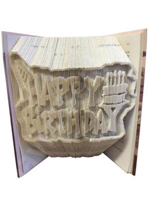 Happy Birthday - Combi Cut & Fold Book Folding Pattern