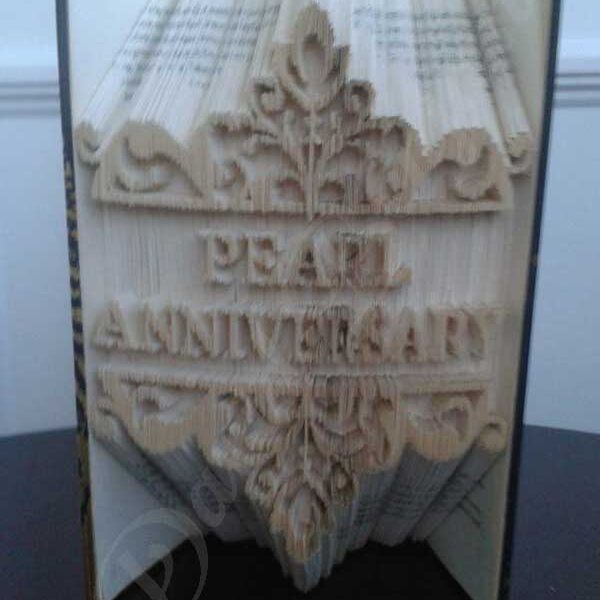 Pearl Anniversary - Combi Cut & Fold Book Folding Pattern