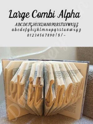 Cassie Large Alpha - Cut & Fold Book Folding Patterns