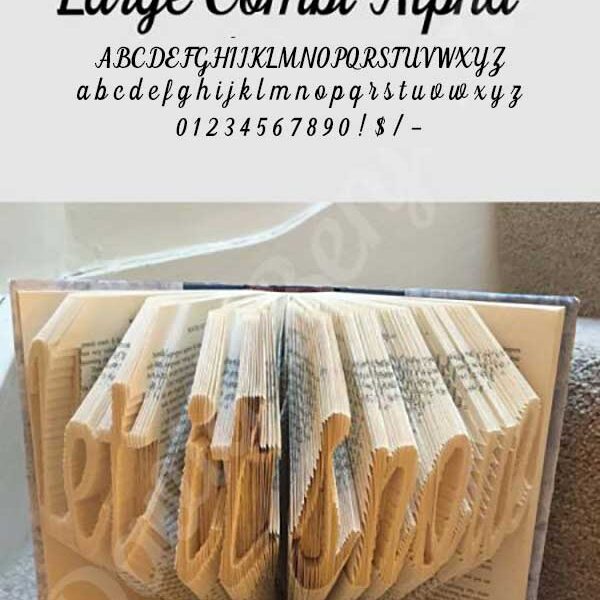 Cassie Large Alpha - Cut & Fold Book Folding Patterns