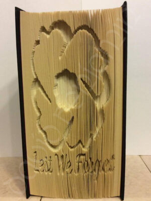 Lest We Forget Poppy - Cut & Fold Book Folding Pattern