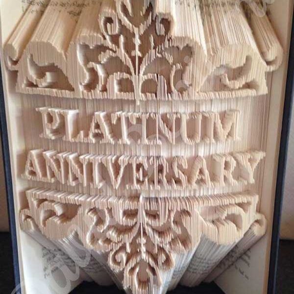 Platinum Anniversary - Combi Cut & Fold Book Folding Pattern