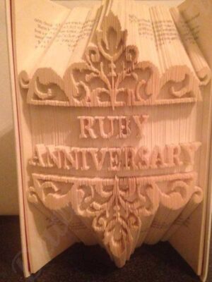 Ruby Anniversary - Combi Cut & Fold Book Folding Pattern